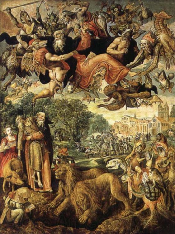 VOS, Marten de The Temptations of St.Anthony Spain oil painting art